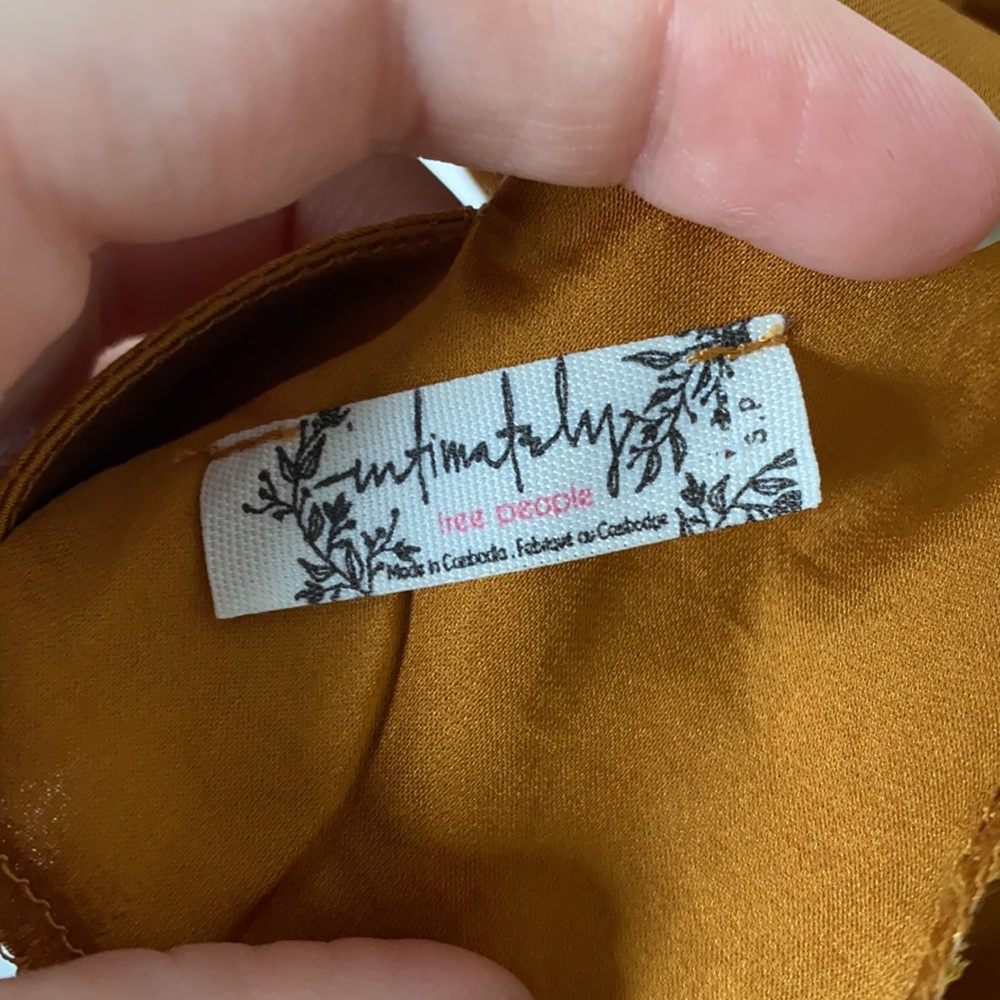 Free people what I want gold satin slip dress - Picture 5 of 5
